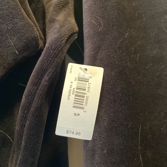 Gap Black Velour Lounge Shirt and Joggers sz S - Picture 4 of 4